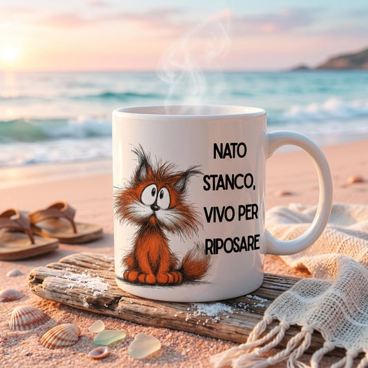 Funny Cat Mug – Ceramic Mug Gift Idea for Cat Lovers