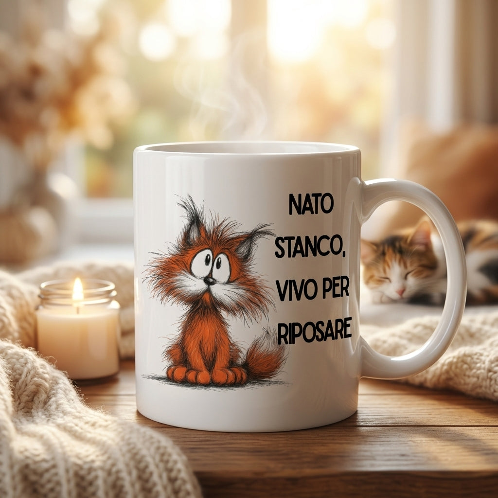 Funny Cat Mug – Ceramic Mug Gift Idea for Cat Lovers