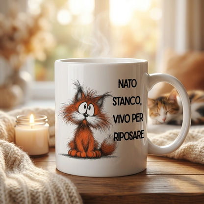 Funny Cat Mug – Ceramic Mug Gift Idea for Cat Lovers