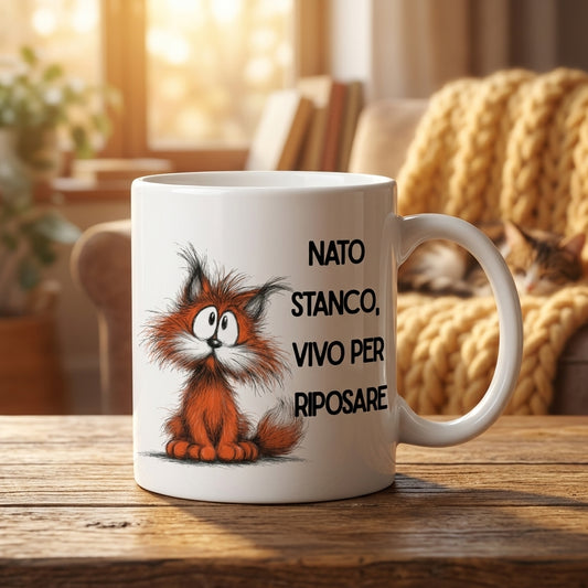 Funny Cat Mug – Ceramic Mug Gift Idea for Cat Lovers